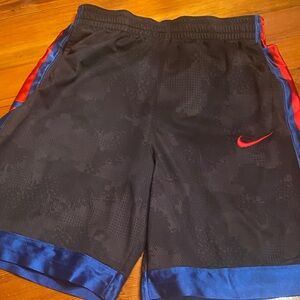 Nike Black Shorts with Red and Blue Trim